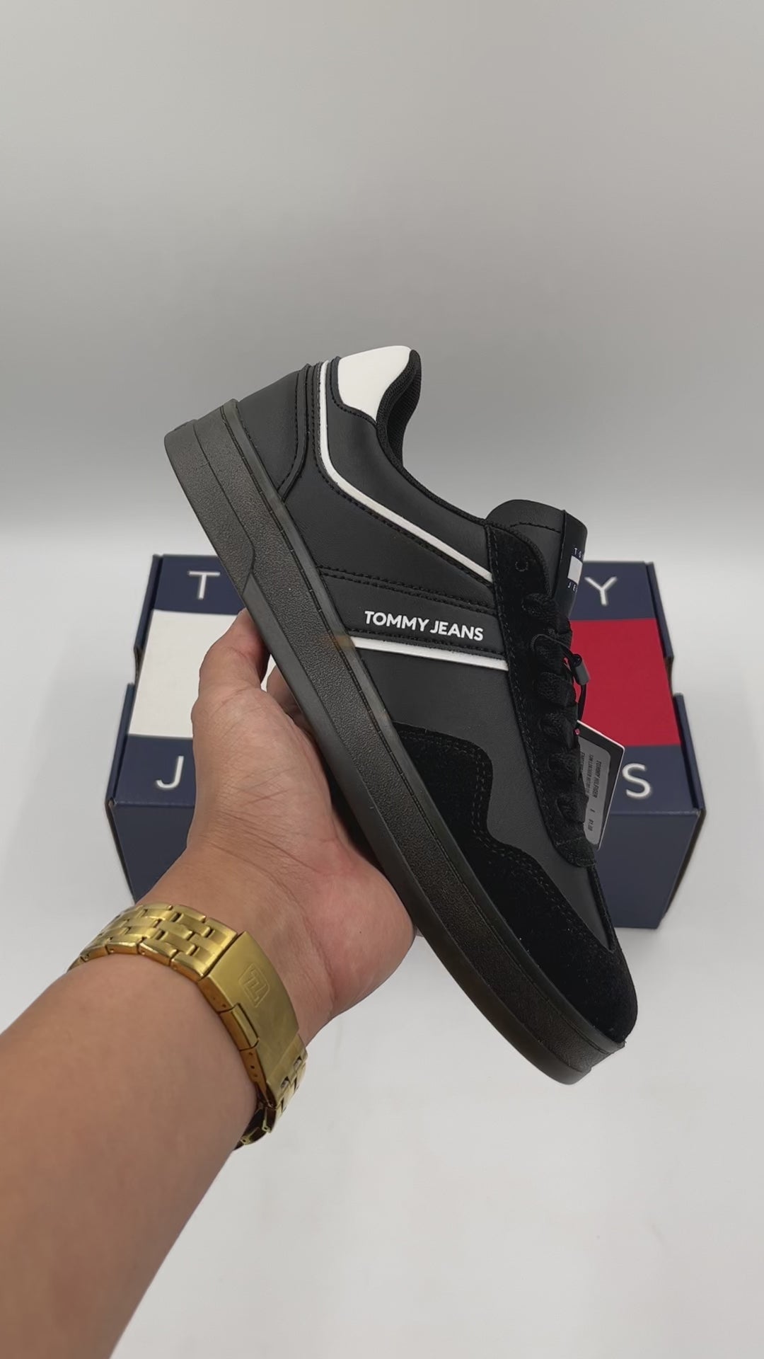 TOMMY HILFIGER TJM LEATHER RETRO CUPSOLE