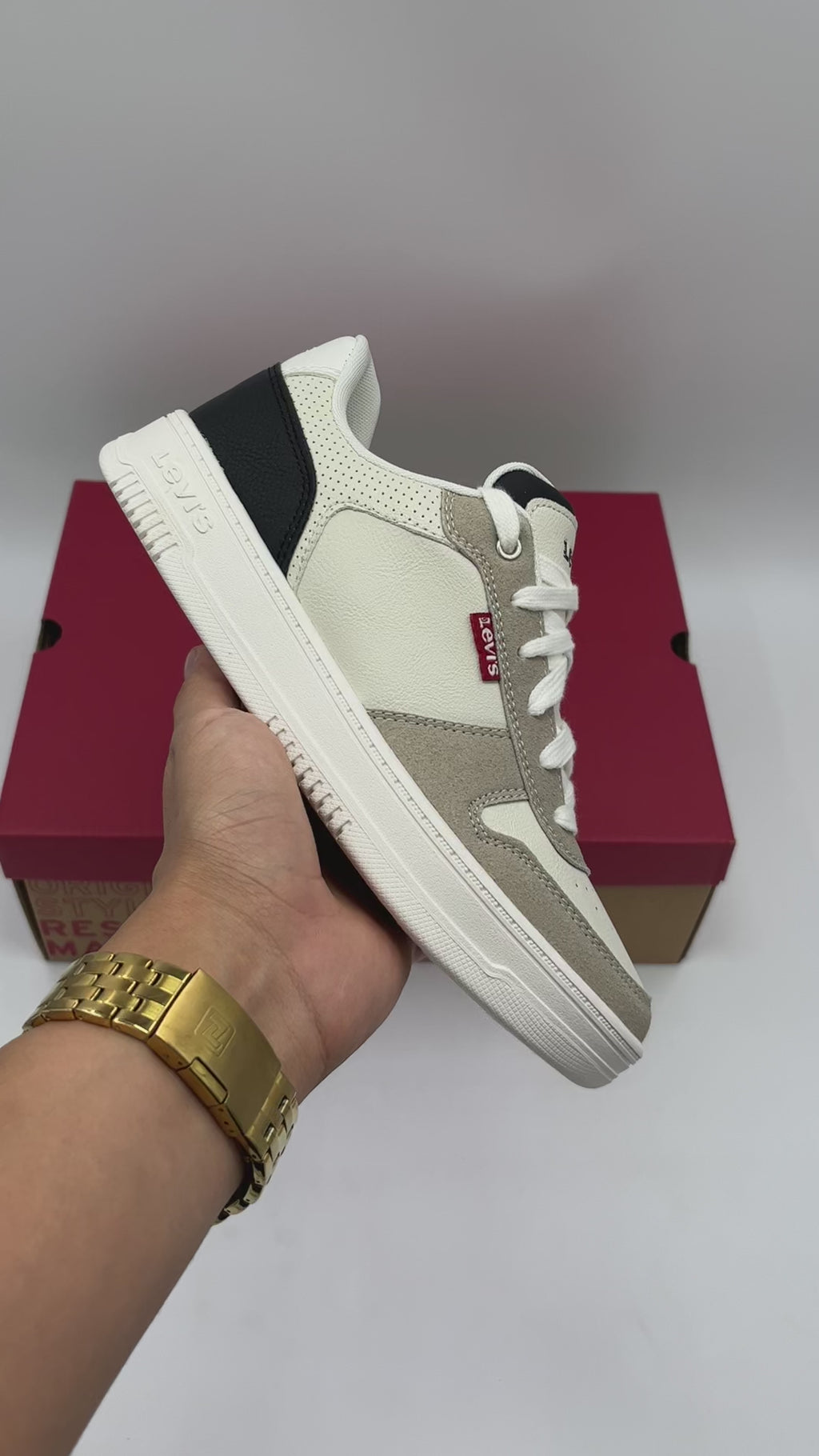 LEVIS DRIVE LO 2 WHITE/SAND/BLAC