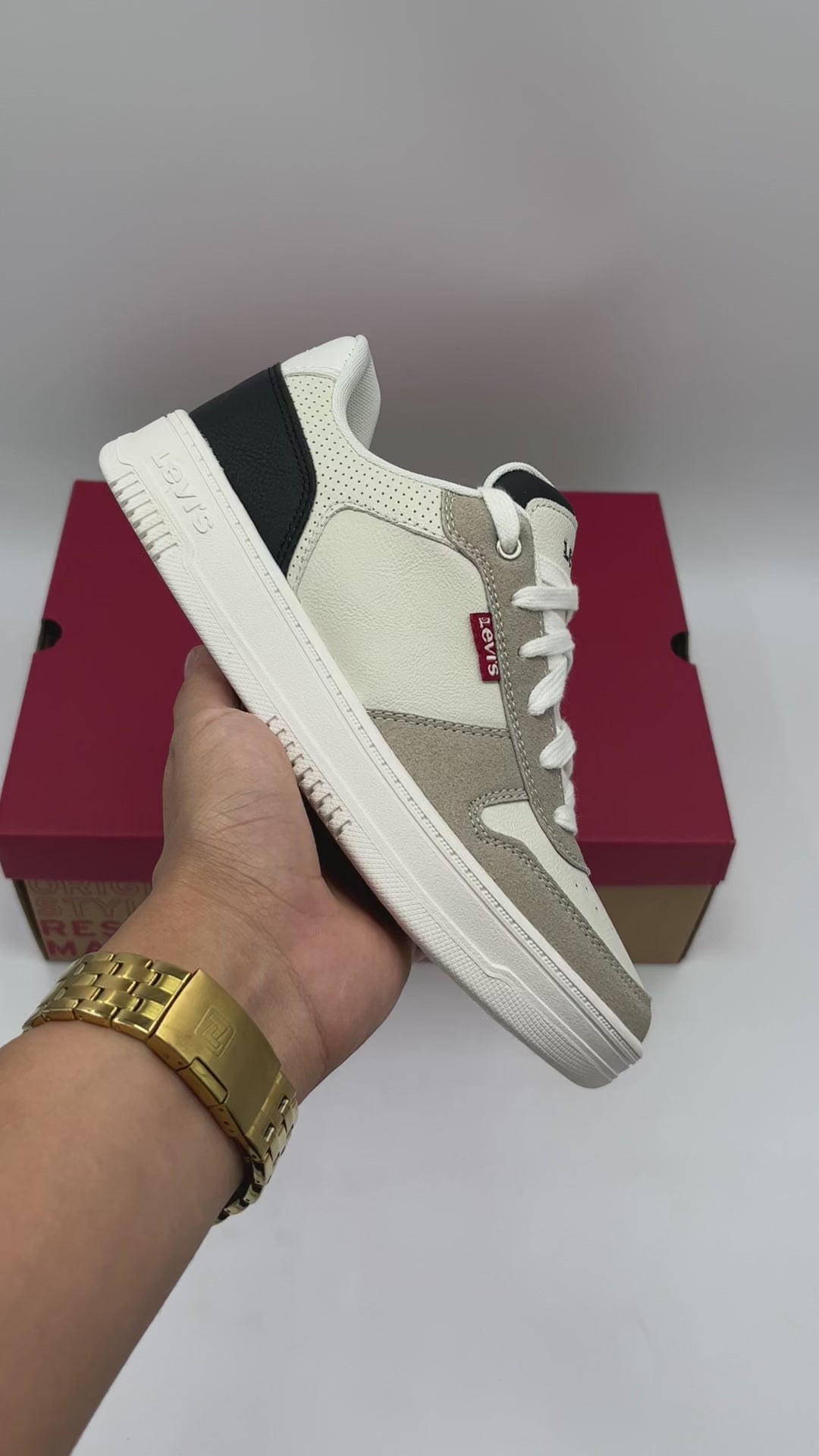 LEVIS DRIVE LO 2 WHITE/SAND/BLAC